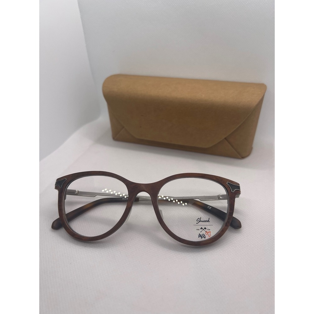 Shwood Allison Brown Eyeglasses Frames Designer Glasses Womens Eyewear